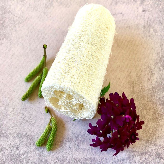 Eponge végétale en loofah exfoliante Savonnerie du Rossignol boutique en ligne